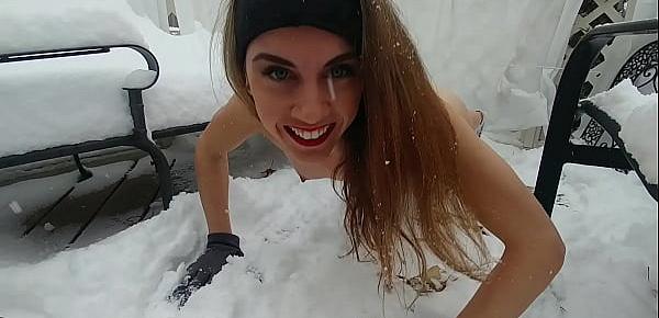  Nude Workout And Rubbing Snow On My Body